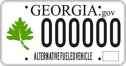 Georgia Alternative Fuel Tag
