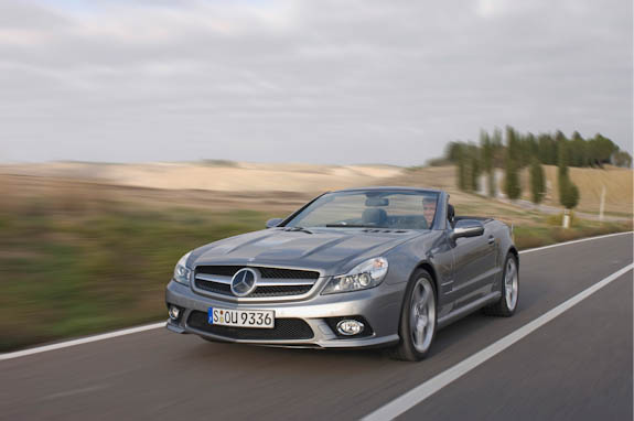 Mercedes SL550. The 2011 SLs will make their debut in the US next week.