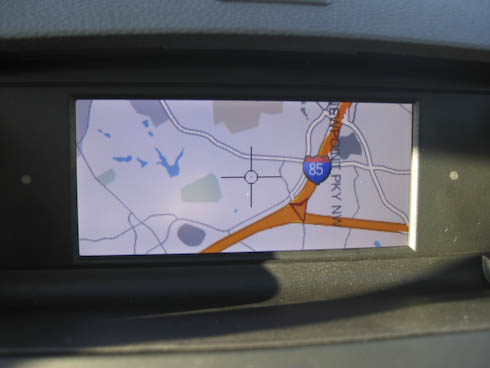 Mercedes UMI interface Navigation map